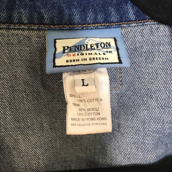 Pendleton Native Wool Denim Jacket L - Picture 8 of 8